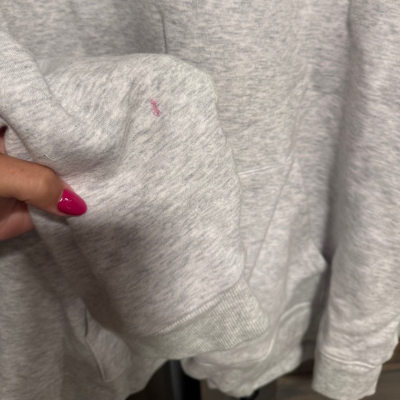 SKIMS Gray Cotton Fleece Hoodie L - Picture 5 of 5
